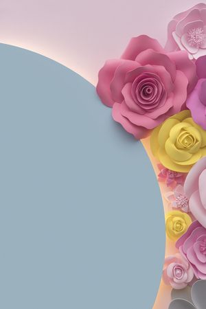 Beautiful stylish modern flower backgroundの写真素材