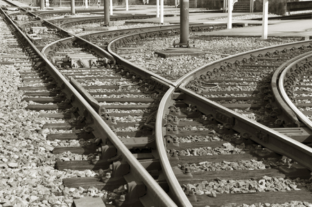 railway trackの写真素材