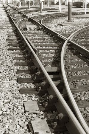 railway trackの写真素材