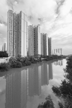 Public estate in Hong Kong cityの写真素材