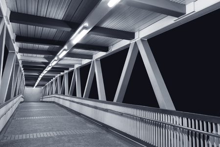 Modern foot bridgeの写真素材