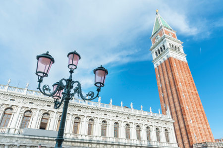 Campanile in Doge's palace, Venice, Italyのeditorial素材