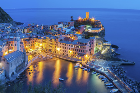 Vernazza, Cinque Terre, Italyの写真素材