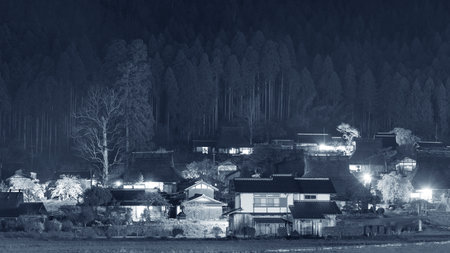Rural landscape of Historical village Miyama in Kyoto, Japanのeditorial素材