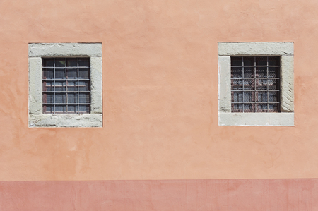 Colorful building in Pisa, Italyの写真素材