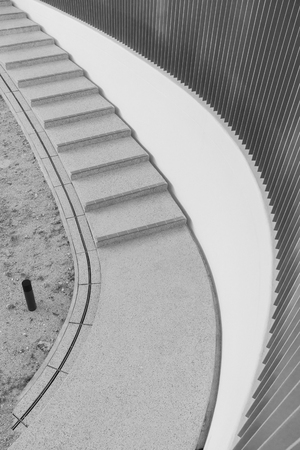 spiral stairs abstractの写真素材