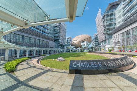 Hong Kong, China - May 27, 2018 : Hong Kong Science and Technology Parks in Hong Kong. Run by HK...