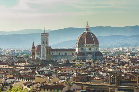 Skyline of Historical city Florence, Tuscany, Italyの写真素材