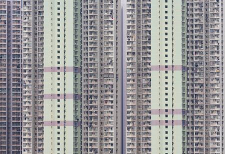 High rise residential building in Hong Kong cityの写真素材