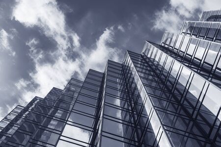 Facade of modern office buildingの写真素材