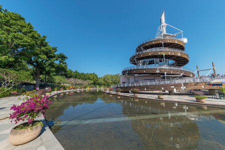 Tai Po Waterfront Park in Hong Kong