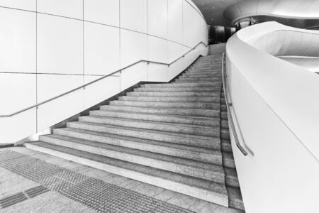 Interior view of stairway in modern architectureの写真素材