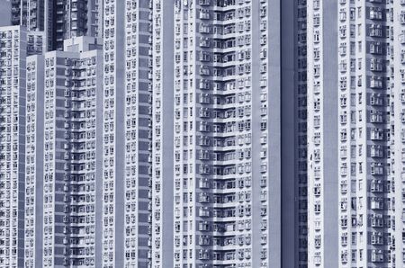 exterior of high rise residential building in Hong Kong city