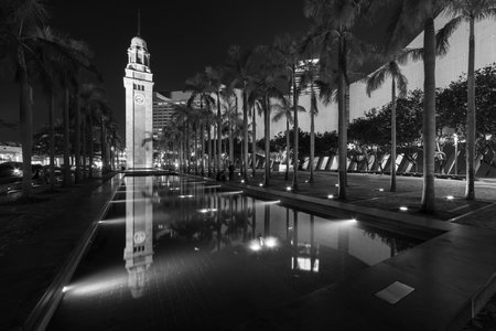 Clock tower in Tsim Sha Tsui district, Hong Kong city