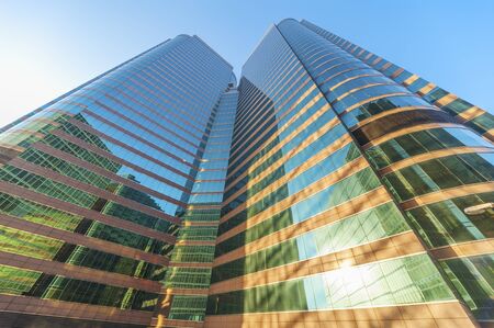 Exterior of modern architecture. Building abstract background