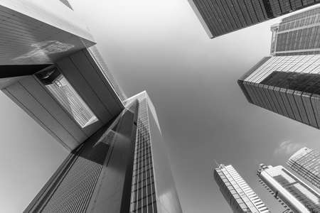 Exterior of modern architecture. Building abstract background