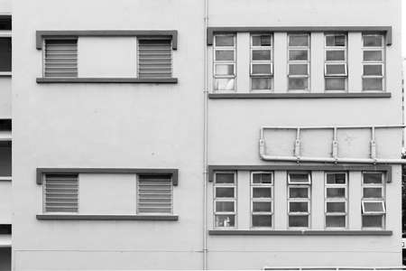 Exterior of residential buidling in Hong Kong city