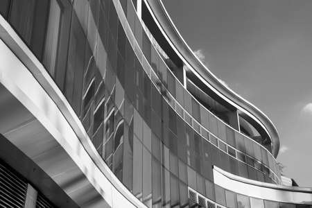 Exterior of modern architecture. Building abstract background