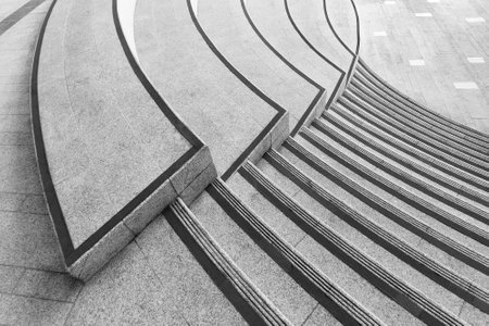 Stairway of modern architecture. Building abstract backgroundの素材 [FY310161459526]