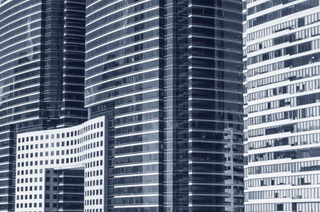 Exterior of modern building. Architecture abstract backgroundの写真素材