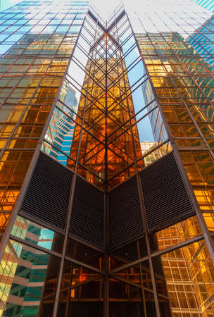 Exterior of modern architecture. Building abstract backgroundの写真素材
