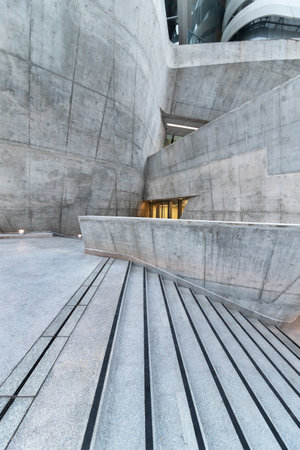 Exterior of modern architecture. Building abstract backgroundのeditorial素材