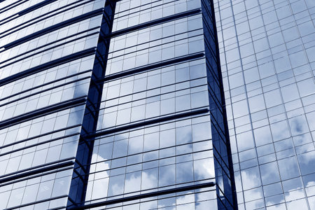 Exterior of modern architecture. Building abstract backgroundの写真素材