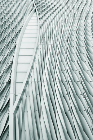 Exterior of modern architecture. Building abstract background  patternの写真素材