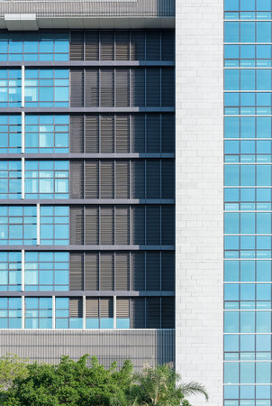 Exterior of modern architecture. Building abstract backgroundの写真素材