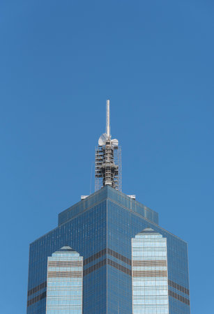 Exterior of skyscraper in Hong Kong cityの写真素材
