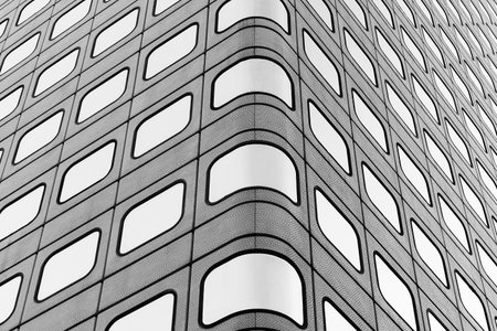 Exterior of modern architecture. Building abstract background