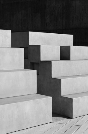 Exterior of modern architecture. Building abstract backgroundの写真素材