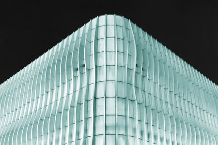 Exterior of modern building. Architectural abstract background.の写真素材