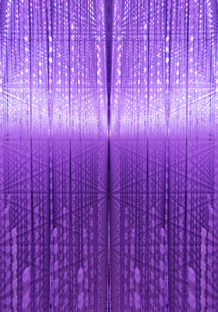 Neon glowing illuminated strip pattern. Furistic abstract backgroundの写真素材