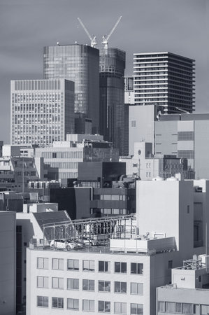 City skyline of Osaka, Japanの写真素材