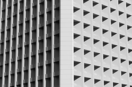 Exterior of modern architecture. Building abstract backgroundの写真素材