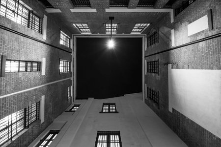 Exterior of historical building in Hong Kongの写真素材