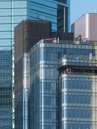 Building abstract. Details of modern office buildingの写真素材