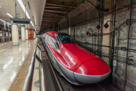 Tokyo, Japan - October 25, 2023 : high-speed bullet train Shinkansen in Japanのeditorial素材