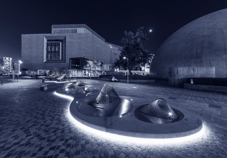 Hong Kong, China - December 03, 2019 : The Hong Kong Museum of Art and Hong Kong Space Museumのeditorial素材