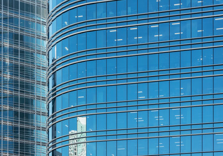 Exterior of modern architecture. Building abstract backgroundの写真素材