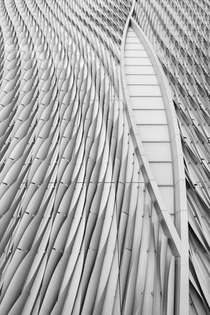 Exterior of modern architecture. Building abstract background  patternの写真素材