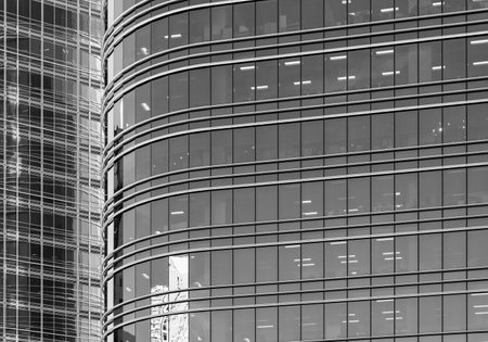Exterior of modern architecture. Building abstract backgroundの写真素材