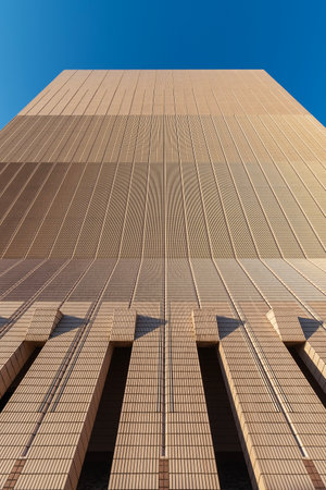 Exterior of modern building. Architecture abstract backgroundの写真素材