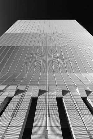 Exterior of modern building. Architecture abstract backgroundの写真素材