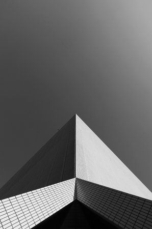 Modern building abstract background patternの写真素材