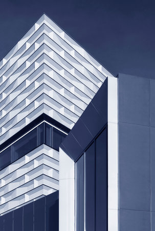 Exterior of modern architecture. Building abstract backgroundの写真素材