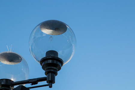 close up,lamp post electricity industry