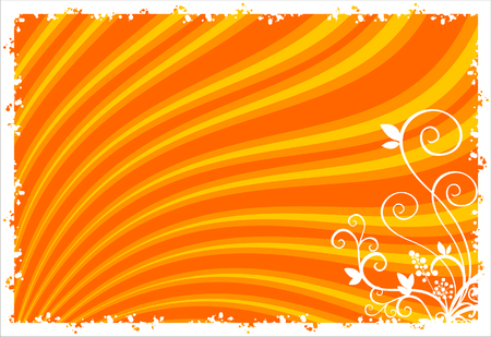 flora in yellowのイラスト素材