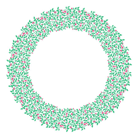 Circle cute hand drawn frames on the white background. Love bohemia concept for wedding invitation, card, ticket, branding, boutique logo, label.のイラスト素材